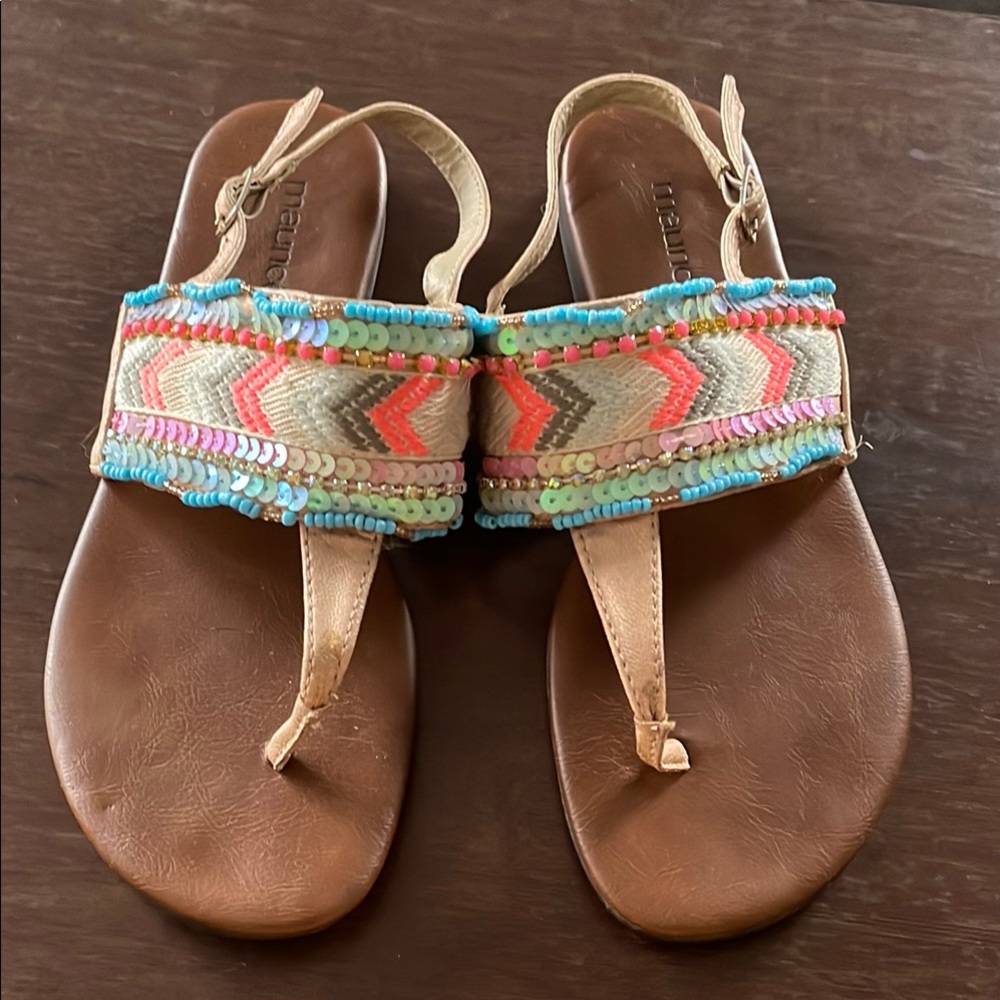 Colorful Beaded Sandals